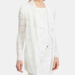 Ralph Lauren NWT pointelle-knit cardigan sweater size XL
